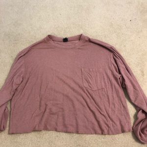 Long sleeve pink shirt
